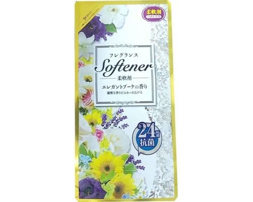Nihon Кондиционер для белья (с антибактериальным эффектом и элегантным богатым ароматом роз) "Softener Fragrance elegant bouquet" МУ 500 мл
