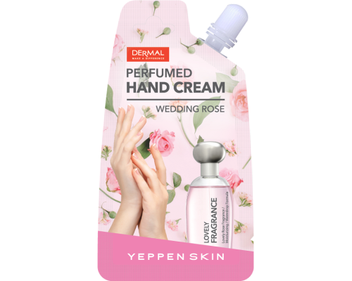 Yeppen Skin Парфюмированный увлажняющий крем для рук с экстрактом Каму-каму и гиалуроновой кислотой, аромат свадебной розы, 20 гр.