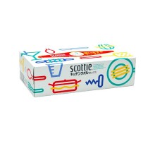 Бумажные кухонные полотенца в коробке Crecia Scottie двухслойные, 75 шт