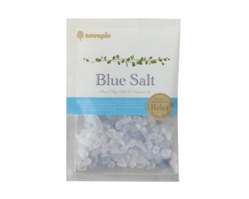 LION Голубая морская соль из залива Шарк-Бэй с эфирными маслами для принятия ванны "Bath Salt Novopin Natural Salt" 50 г