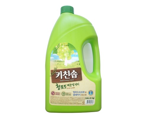 LION Премиальное дезодорирующее средство д/мытья посуды, овощей и фруктов в холодной воде "Зеленый виноград" 3,04 л