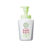 LION Бархатное увлажняющее мыло-ПЕНКА для тела с ароматом зелёных цитрусовых фруктов "Hadakara" 530 мл
