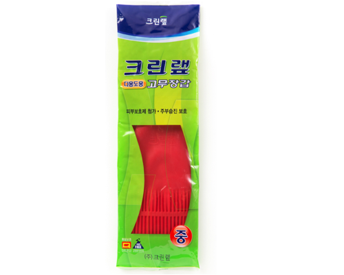 LION Уплотненные перчатки из натурального латекса (опудренные) красные размер M, 1 пара