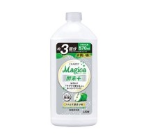 LION Средство для мытья посуды "Charmy Magica+" (концентрированное, аромат зеленых яблок) 570 мл