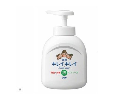 Lion "KireiKirei" Жидкое антибактериальное мыло для рук с маслом розмарина для всей семьи с фруктово-цитрусовым ароматом, 250 мл.
