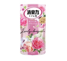 ST Shoushuuriki  Жидкий дезодорант – ароматизатор для туалета c ароматом розовых цветов 400 мл.