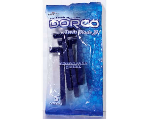 "Dorco " Cтанки для бритья одноразовые, 2 лезвия 5 шт.