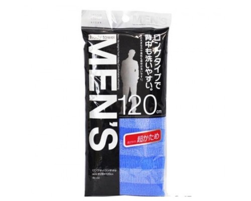 AISEN Mens Мужская мочалка для тела сверхжесткая, удлиненная, 28 х 120 см. (237369)