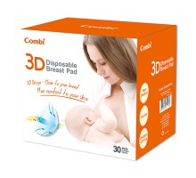 Combi - 3D Вкладыши для бюстгальтера одноразовые для кормящих мам, 30 шт. (311969)